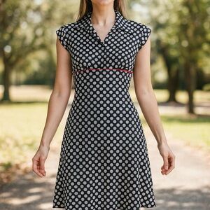 Speechless Vintage Polka Dot Satin Dress | Size S